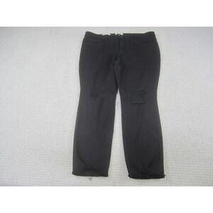Universal Thread Jeans Womens 16/33S Black Denim Distressed Mid‎ Rise Skinny